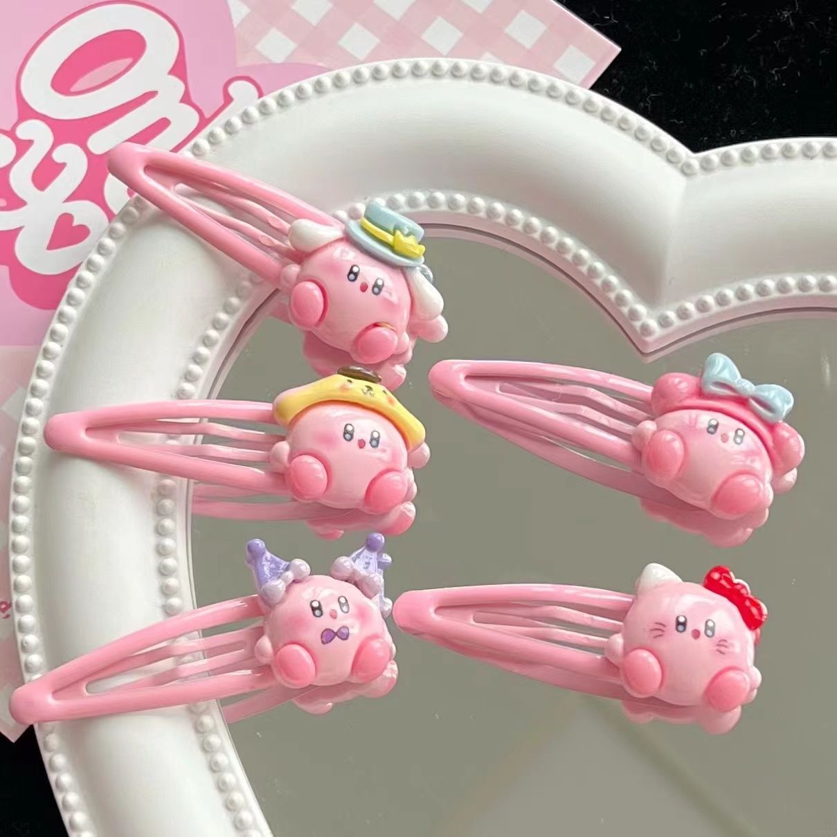 Women'S Accessories List - 1~10pcs Cute Kirby BB Hair Clip