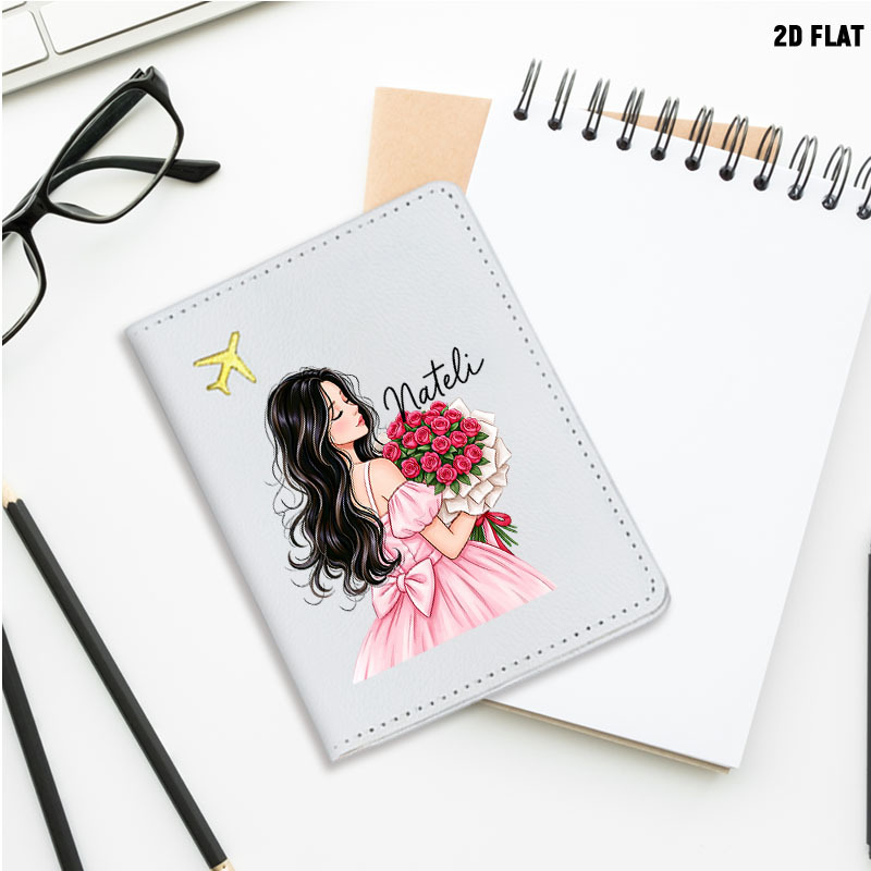 Women Accessories Name - Personalized Girls' Passport Holder - Lightweight