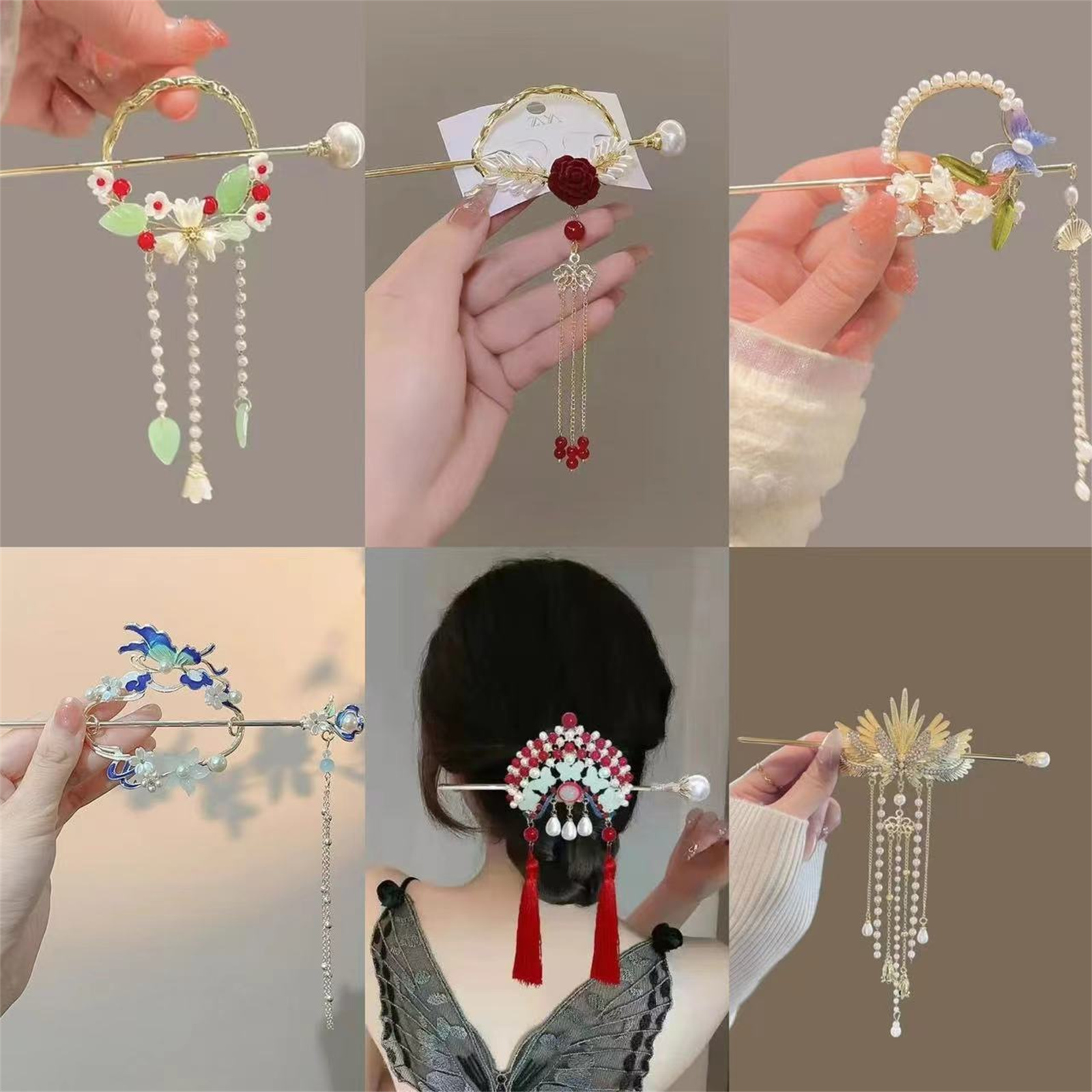 Women Accessories Shop - Ethnic Style Hairpin For Women Exquisite
