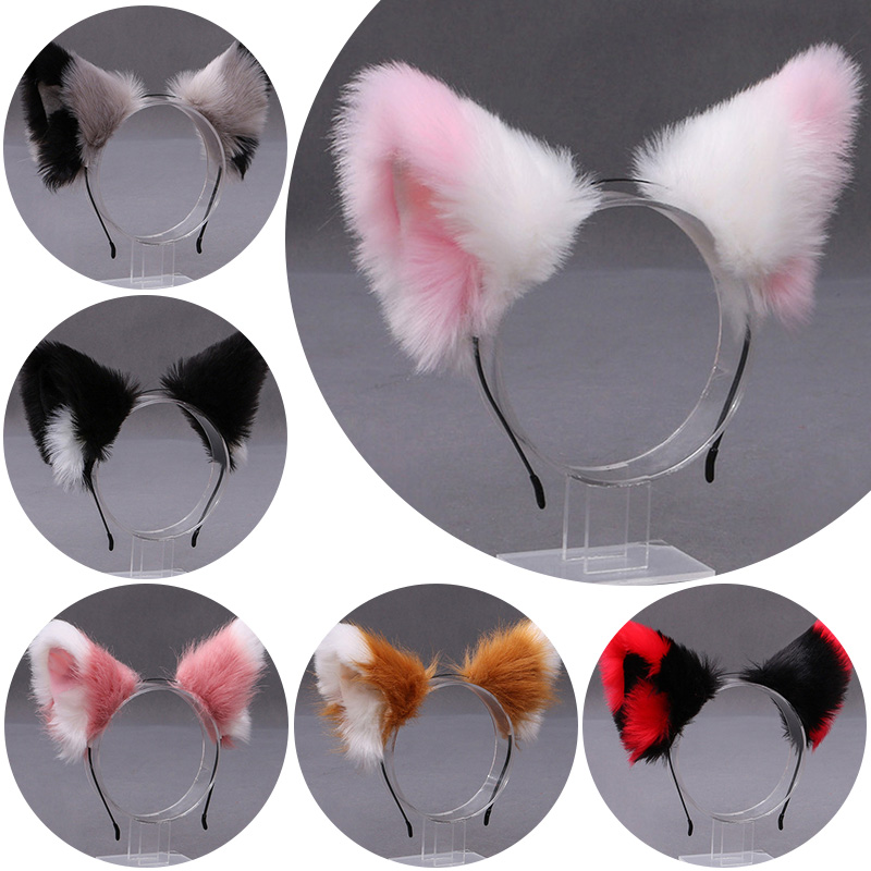 Women'S Accessories H&M - Fluffy Fox Cat Ear Plush Headband