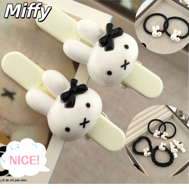 Women'S Accessories List - Cute Miffy Bunny Bow Hair Tie,