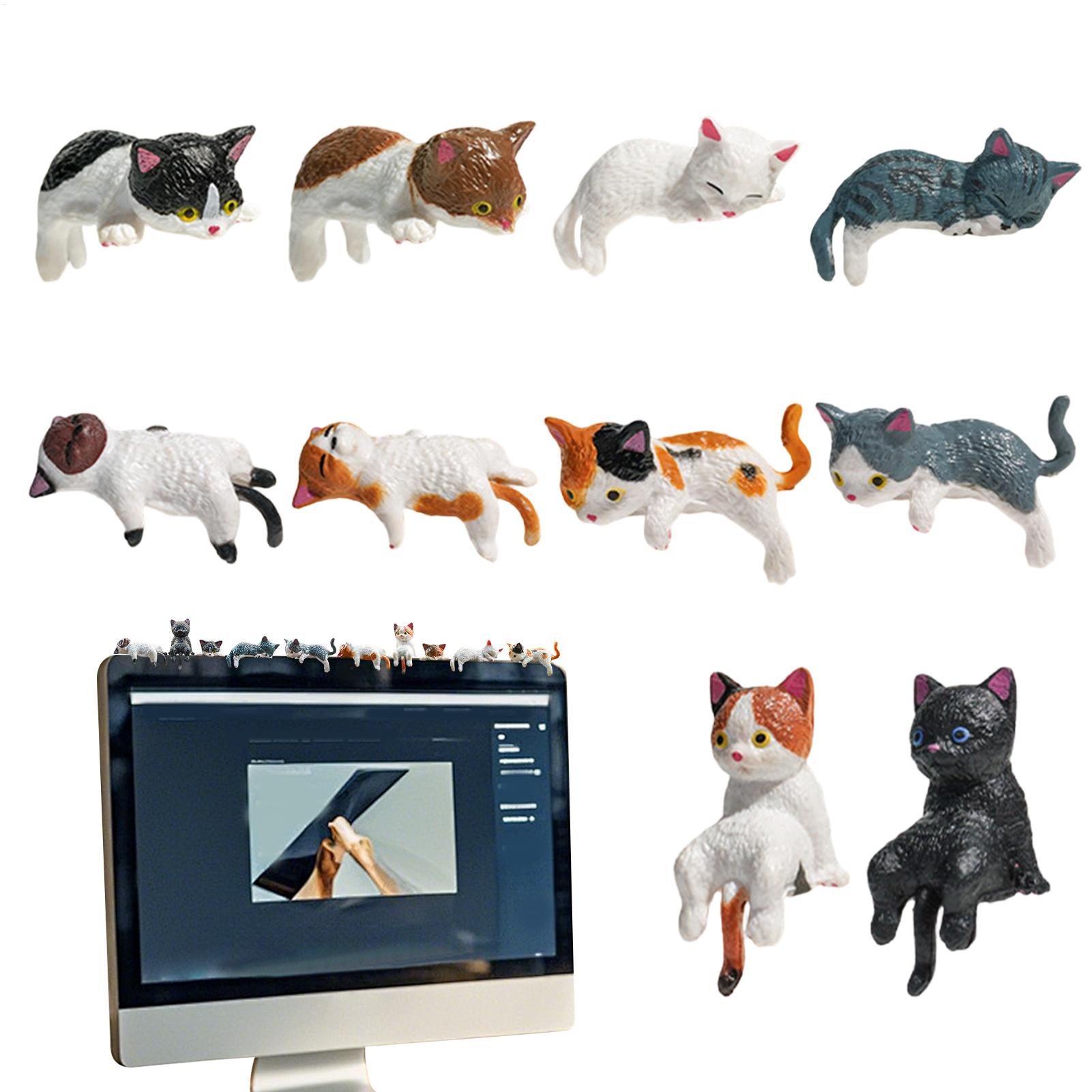 Women Accessories India - 10pcs Cute Mini Cat Ornament Car