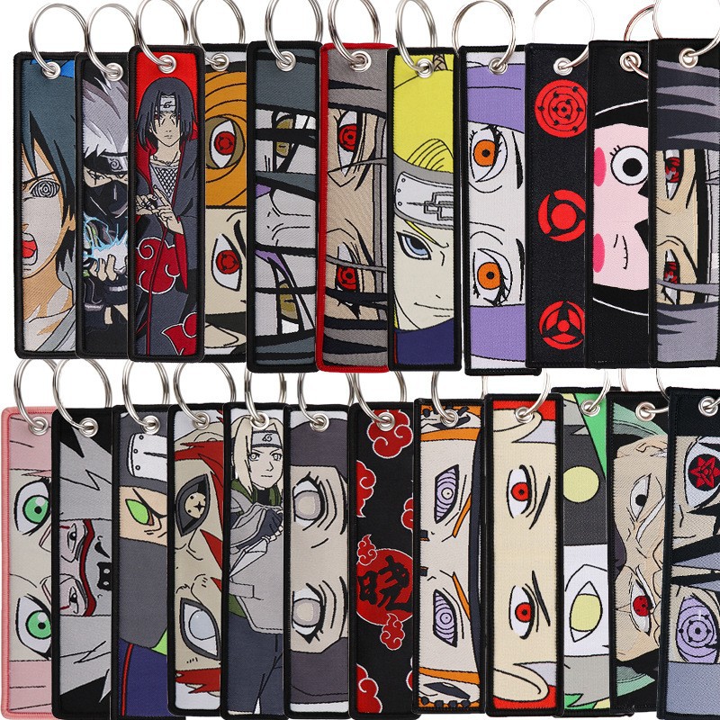 Women Accessories Sale - Anime Naruto Embroidery Key Fobs Cool
