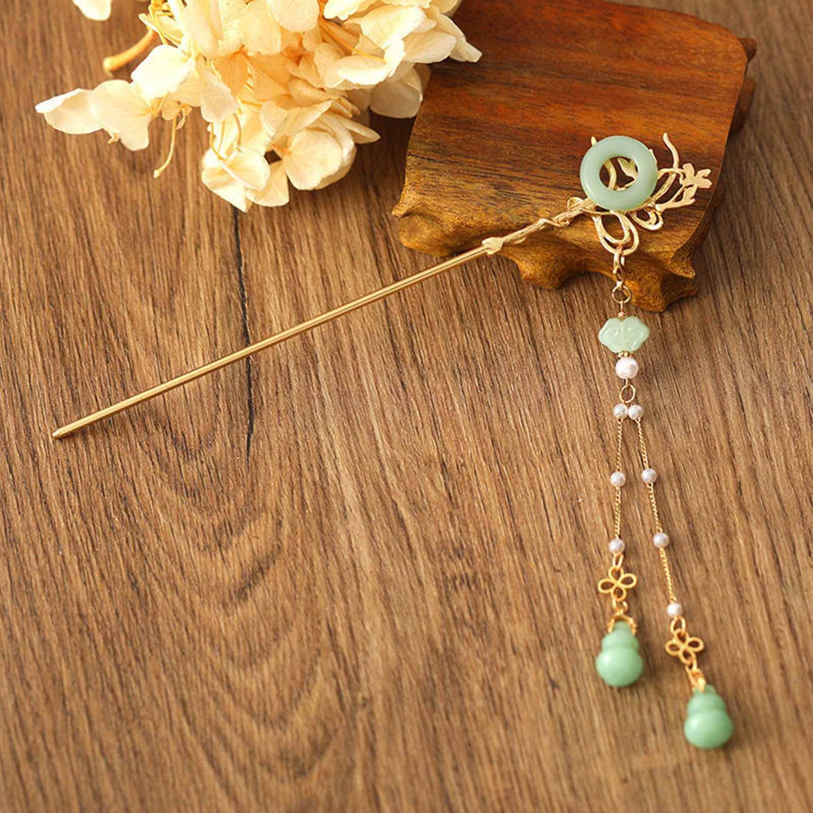 Women Accessories Shop - Chinese Style Glass Hairpin For Women