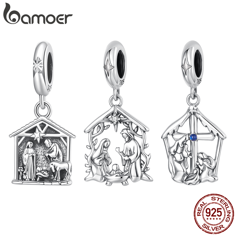 Evil Eye Bracelet - Bamoer 925 Sterling Silver Jesus Nativity