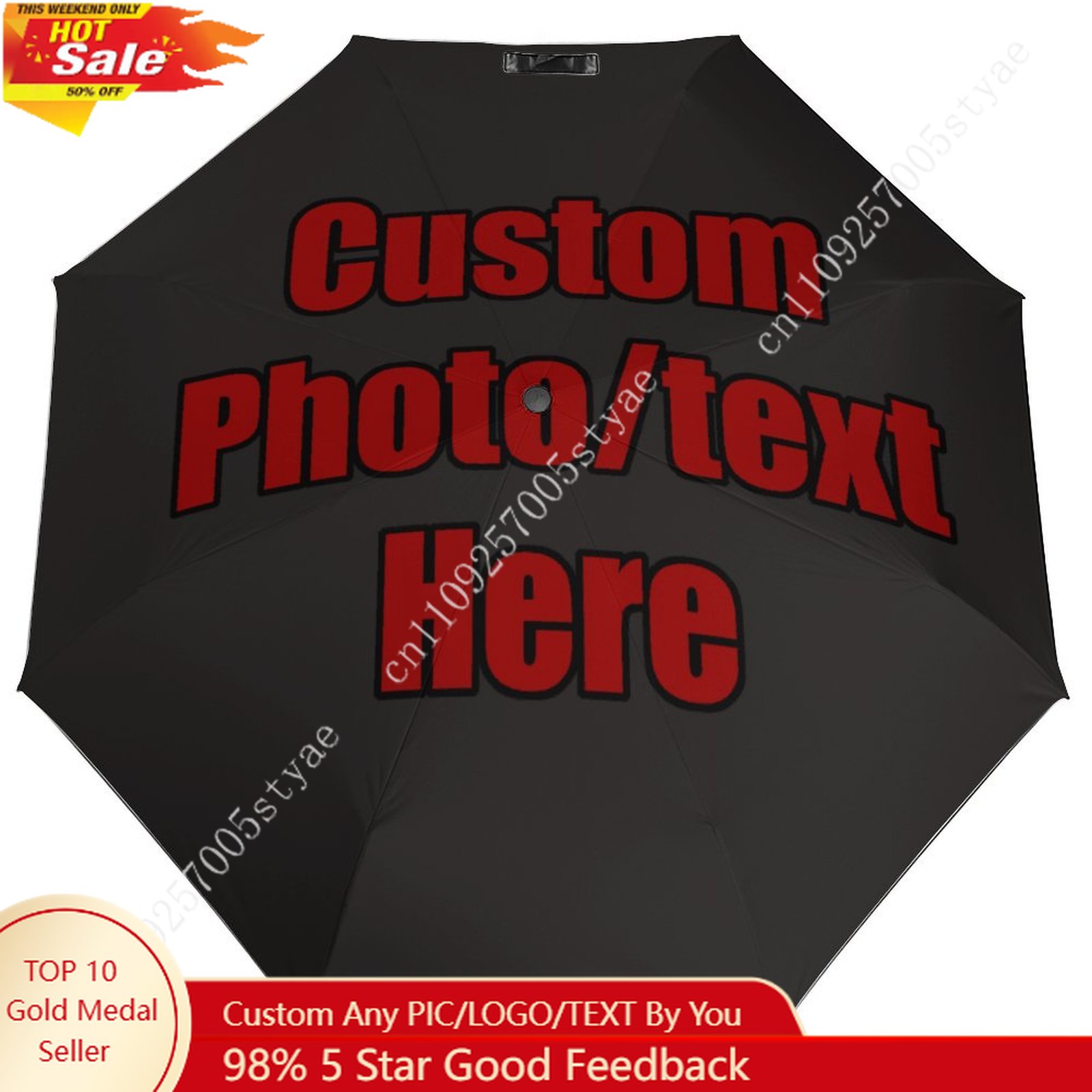 Women Accessories Logo Design - Custom Auto Umbrella Men Women High