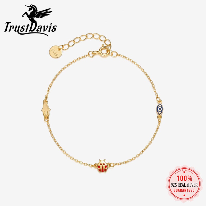 Evil Eye Bracelet - TrustDavis Real 925 Sterling Silver Fashion