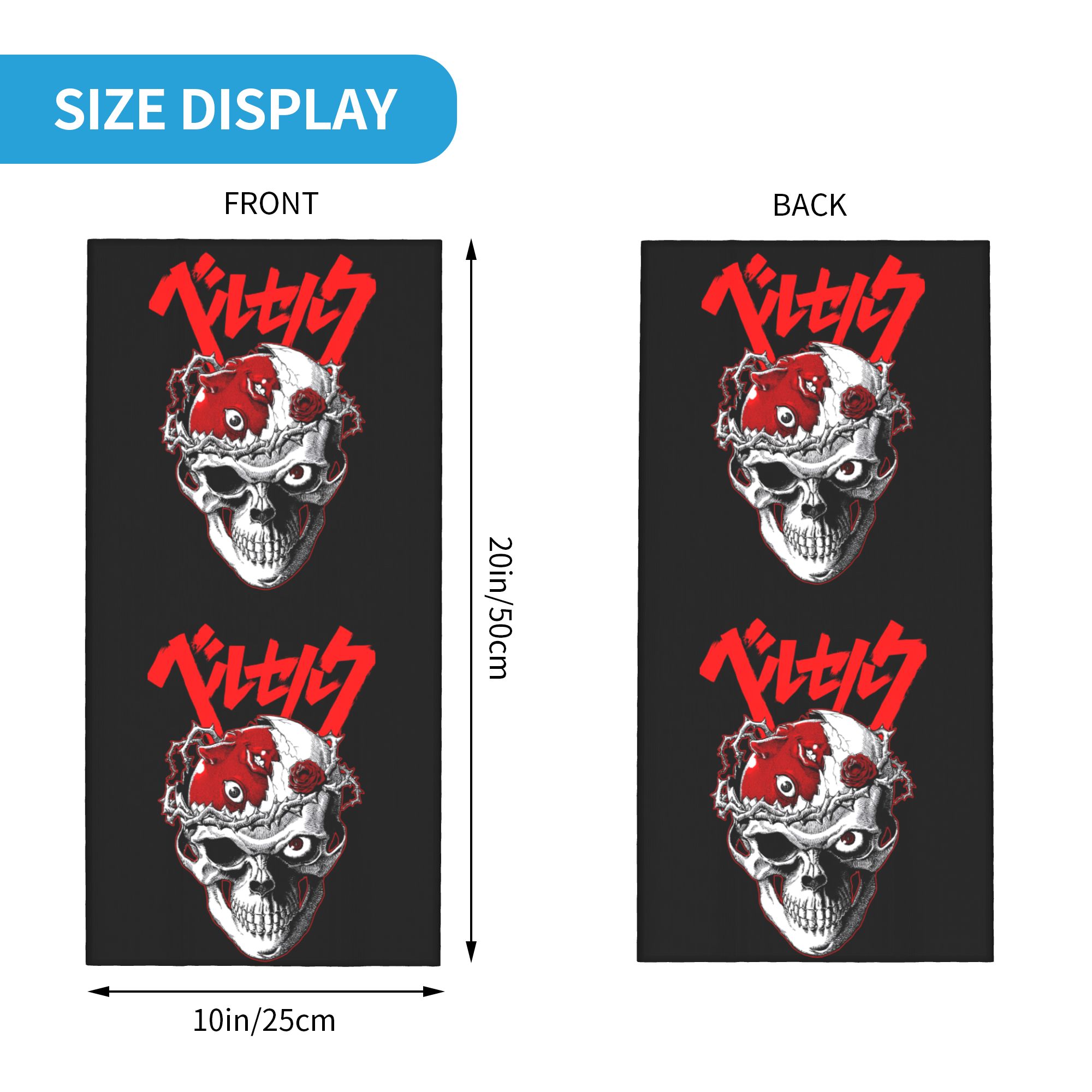 Custom B-Berserks Neck Gaiter  - đánh giá và giá Accessories Brand For Women