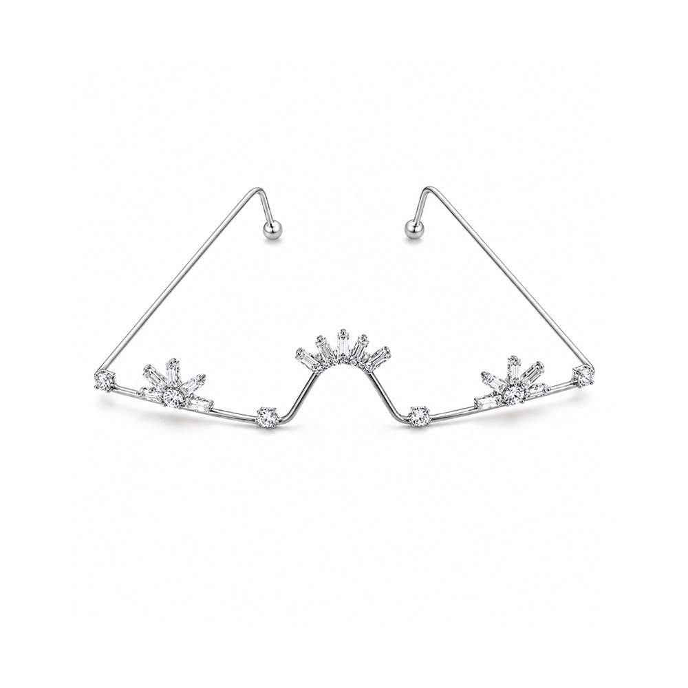 New Rhinestone Rimless Decor G - đánh giá và giá Women Accessories Photos