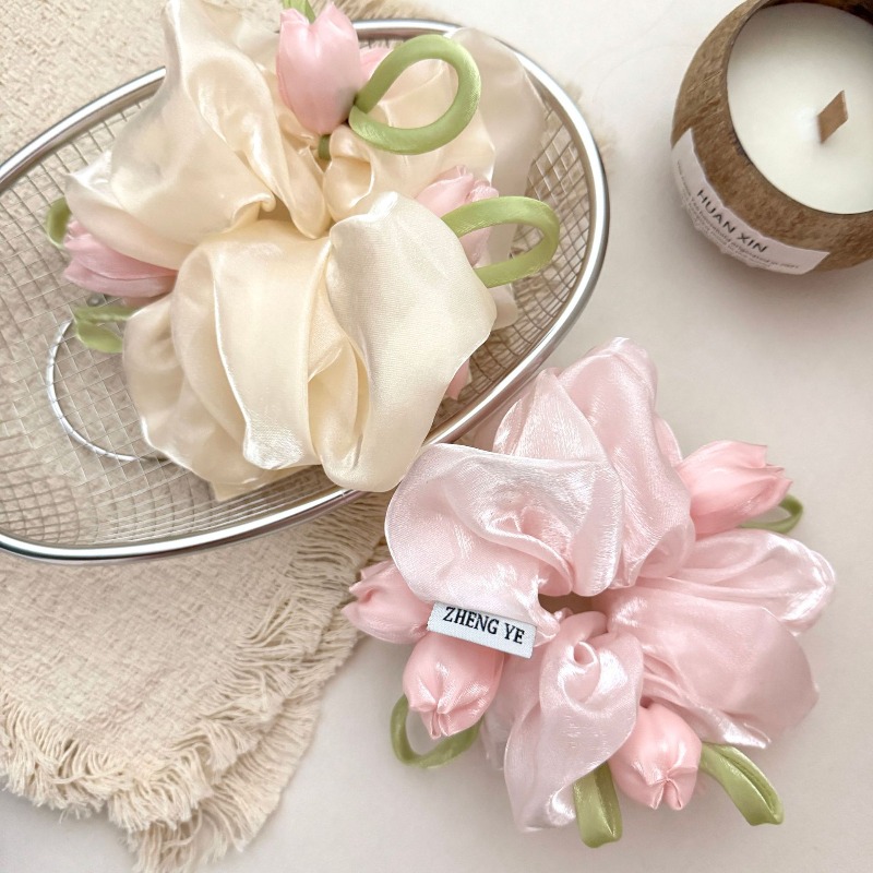 Korean Tulip Elastic Scrunchie - đánh giá và giá Women Accessories Photos