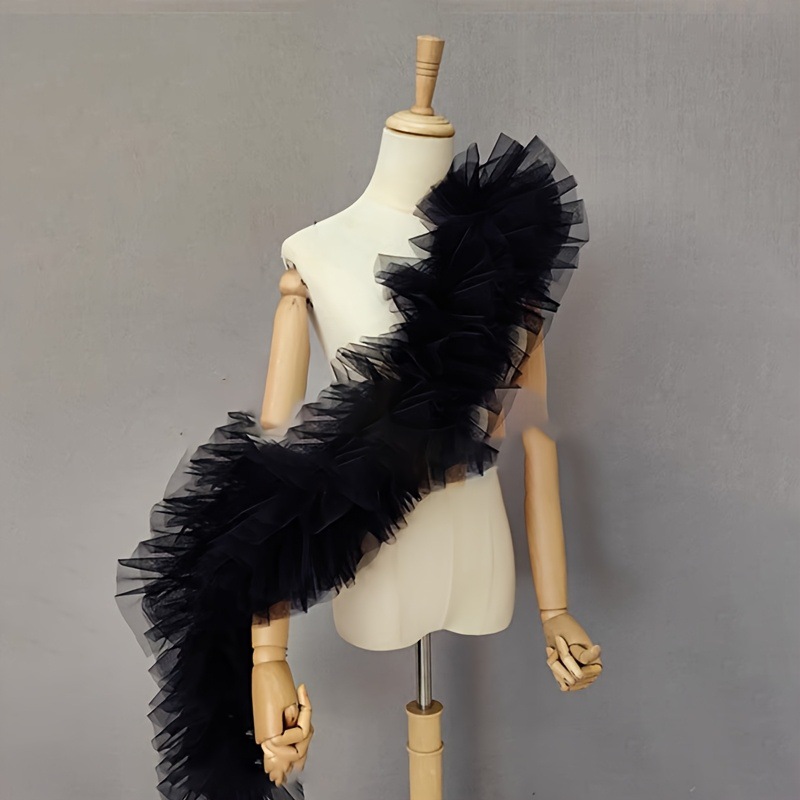Black fluffy gauze shawl bride - đánh giá và giá Women Accessories Photos