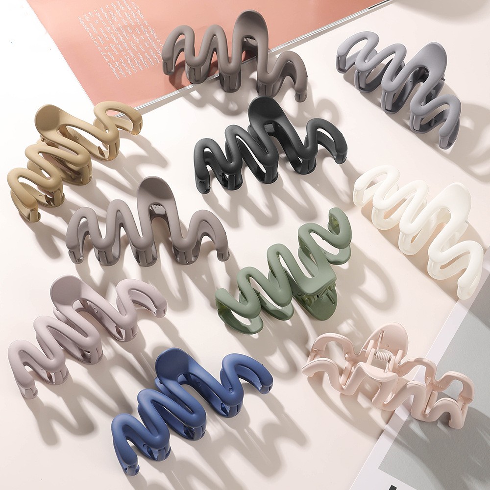 New Fashion Large Frosted Colo - đánh giá và giá Hair Claw Clip Set