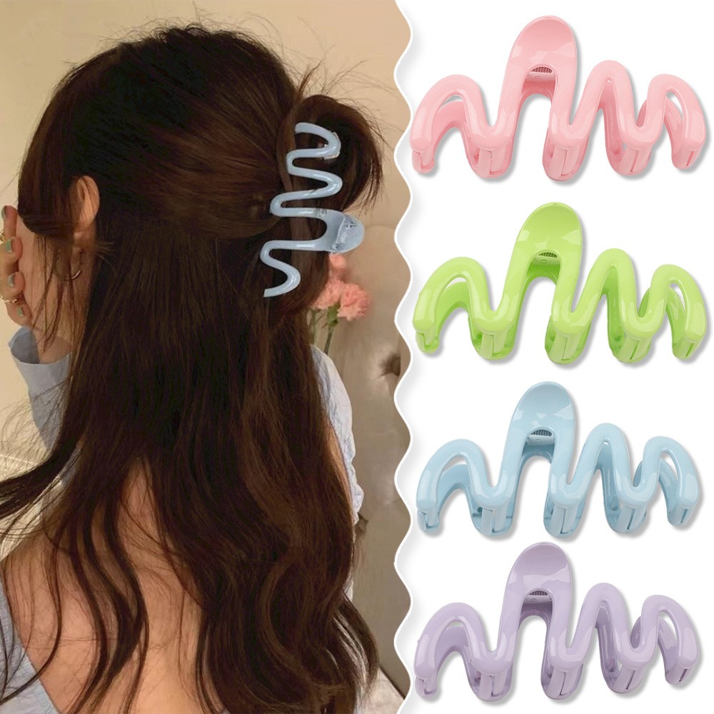 New Fashion Large Frosted Colo - đánh giá và giá Hair Claw Clip Set