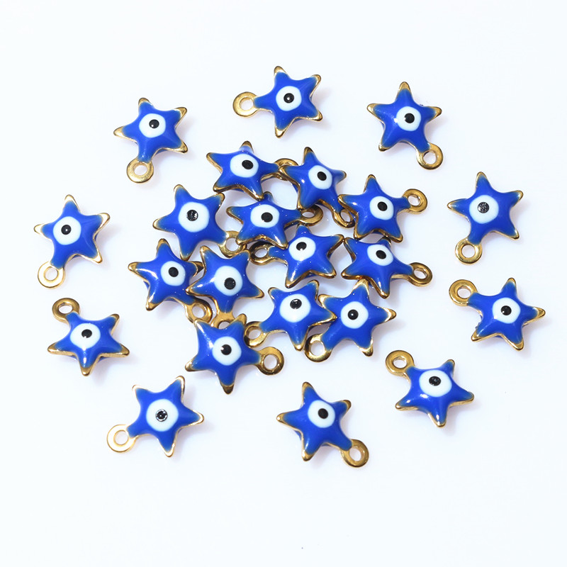 20pcs 10x8.5mm Men ác mắt Sao  - đánh giá và giá Evil Eye Bracelet