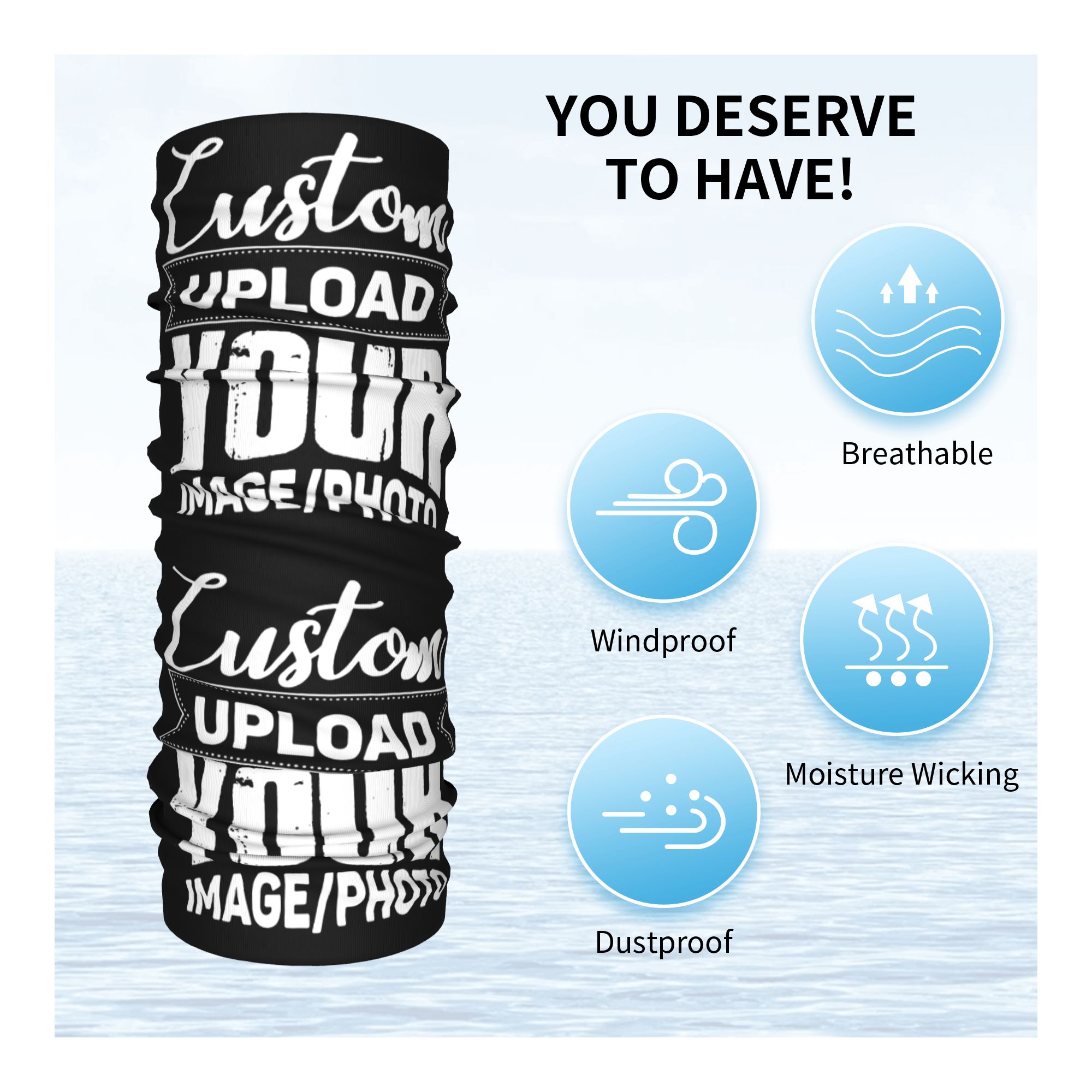 Custom Your Design Here Bandan - đánh giá và giá Women Accessories Logo Design