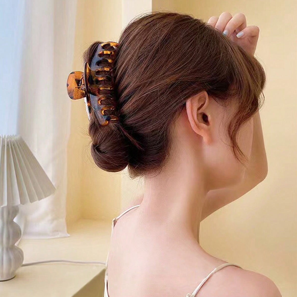 4PCS women's multi-color resin - đánh giá và giá Hair Claw Clip Set