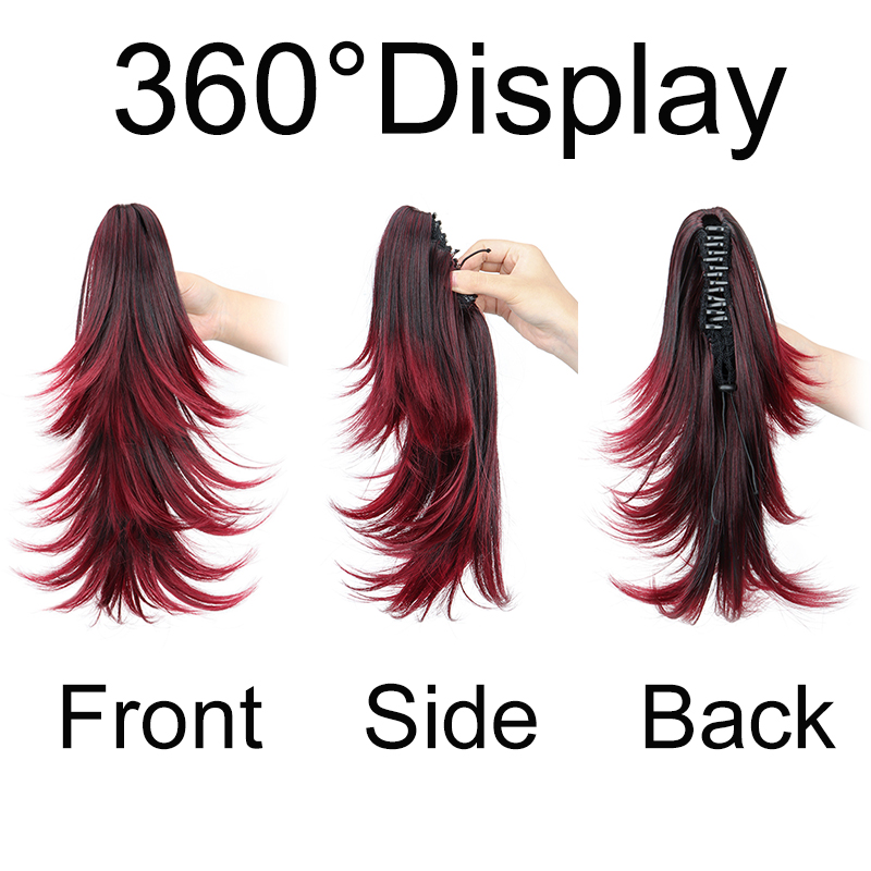 14Inch Synthetic Short Curly L - đánh giá và giá Hair Claw Clip Set