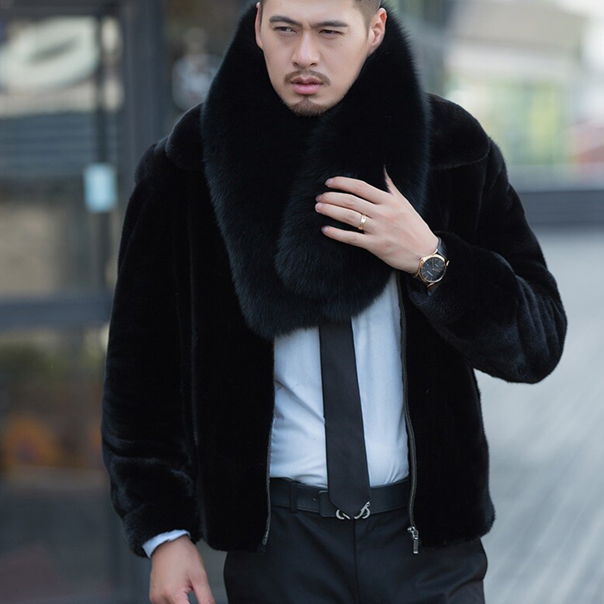 Genuine Fox Fur Scarf Winter A - đánh giá và giá Women Accessories Sale