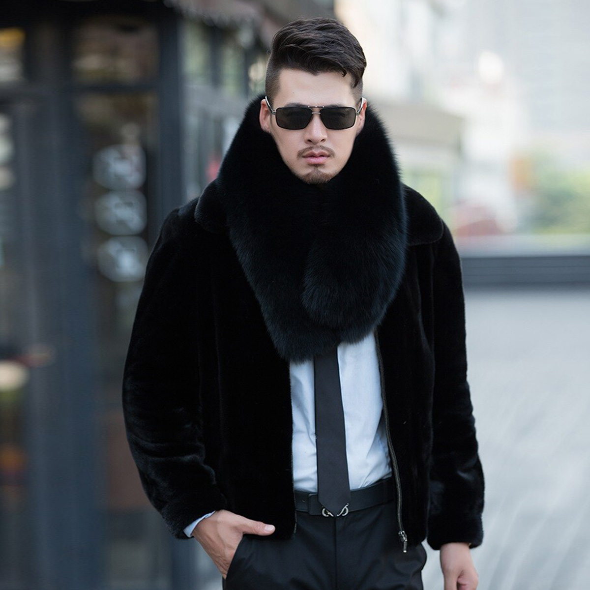Genuine Fox Fur Scarf Winter A - đánh giá và giá Women Accessories Sale