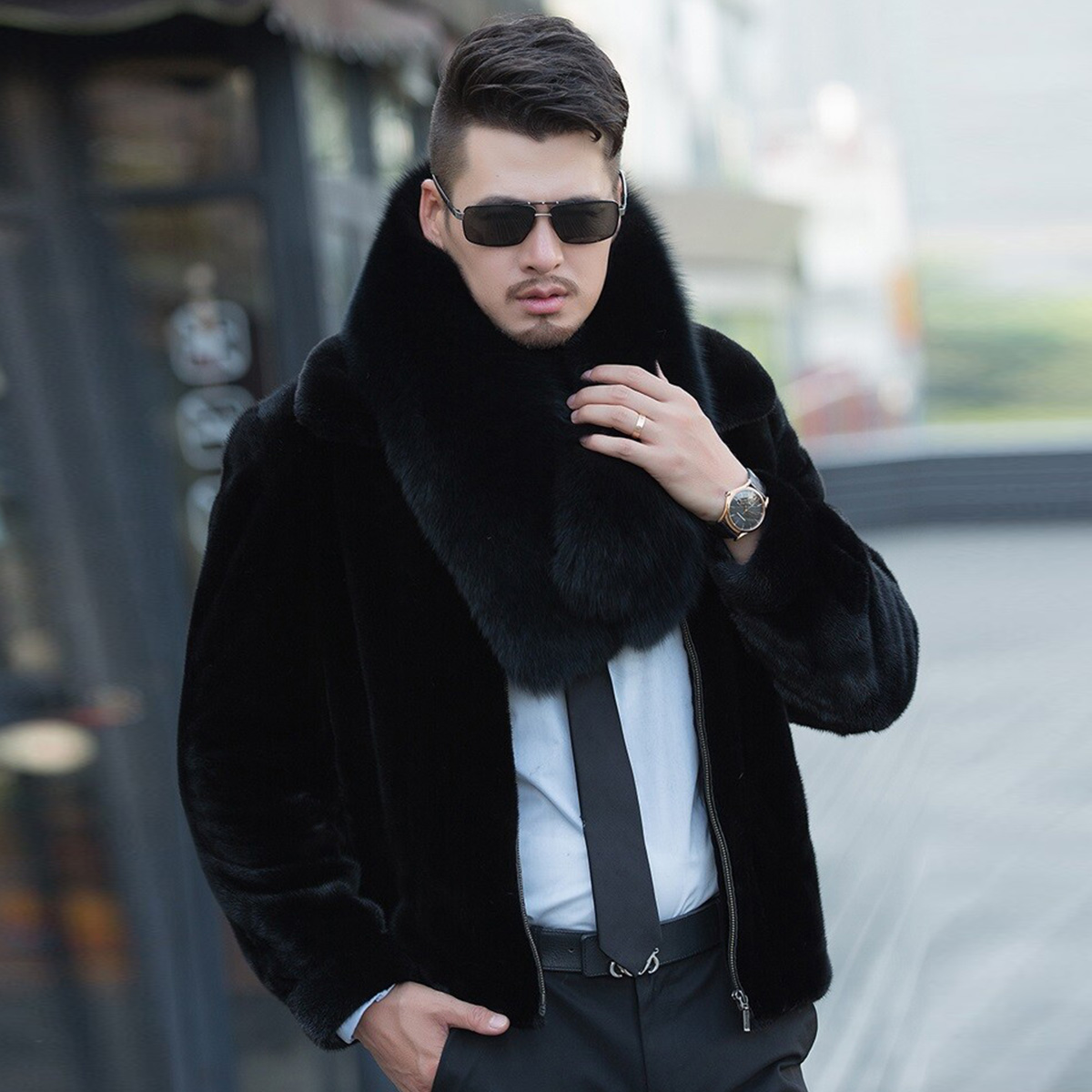 Genuine Fox Fur Scarf Winter A - đánh giá và giá Women Accessories Sale