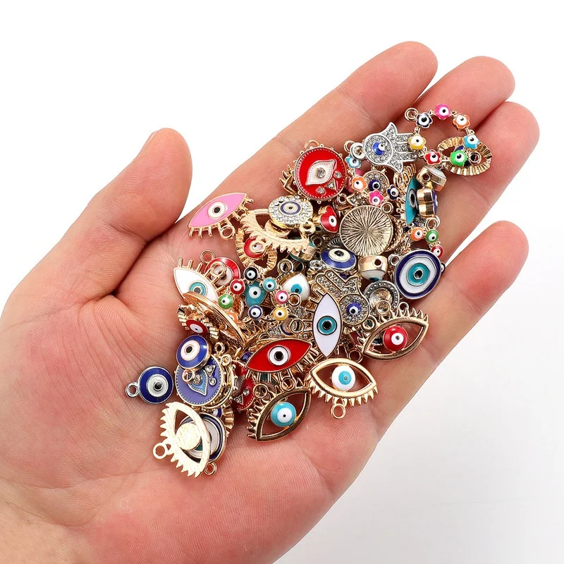 30pcs Mix Alloy Colored Enamel - đánh giá và giá Evil Eye Bracelet
