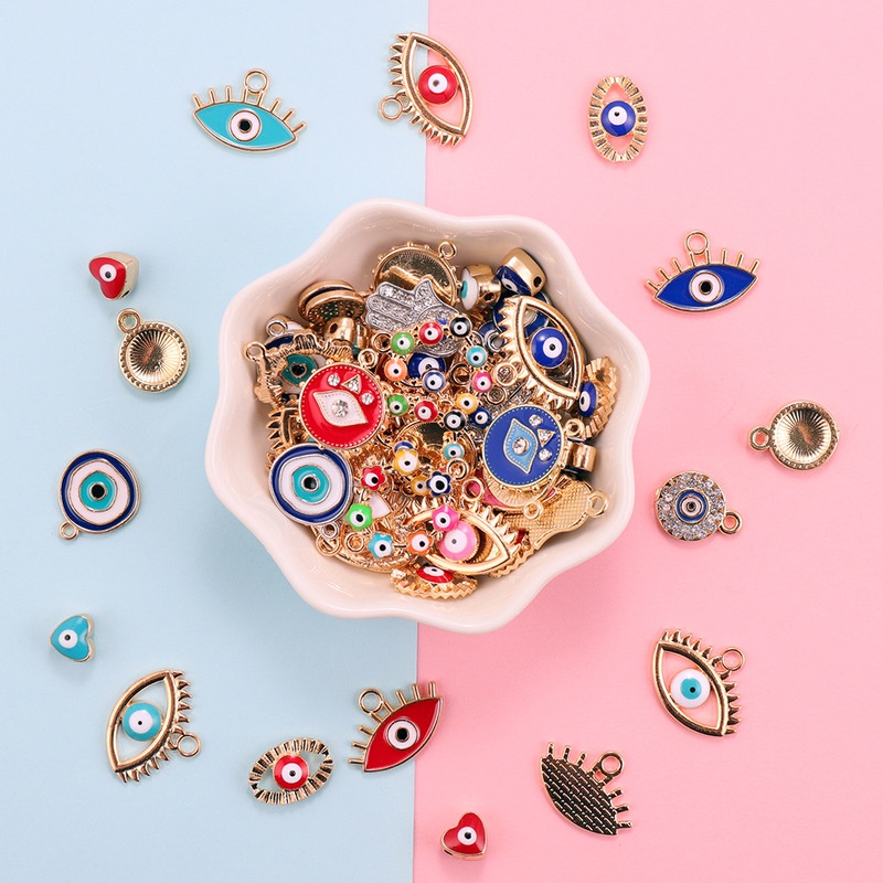 30pcs Mix Alloy Colored Enamel - đánh giá và giá Evil Eye Bracelet