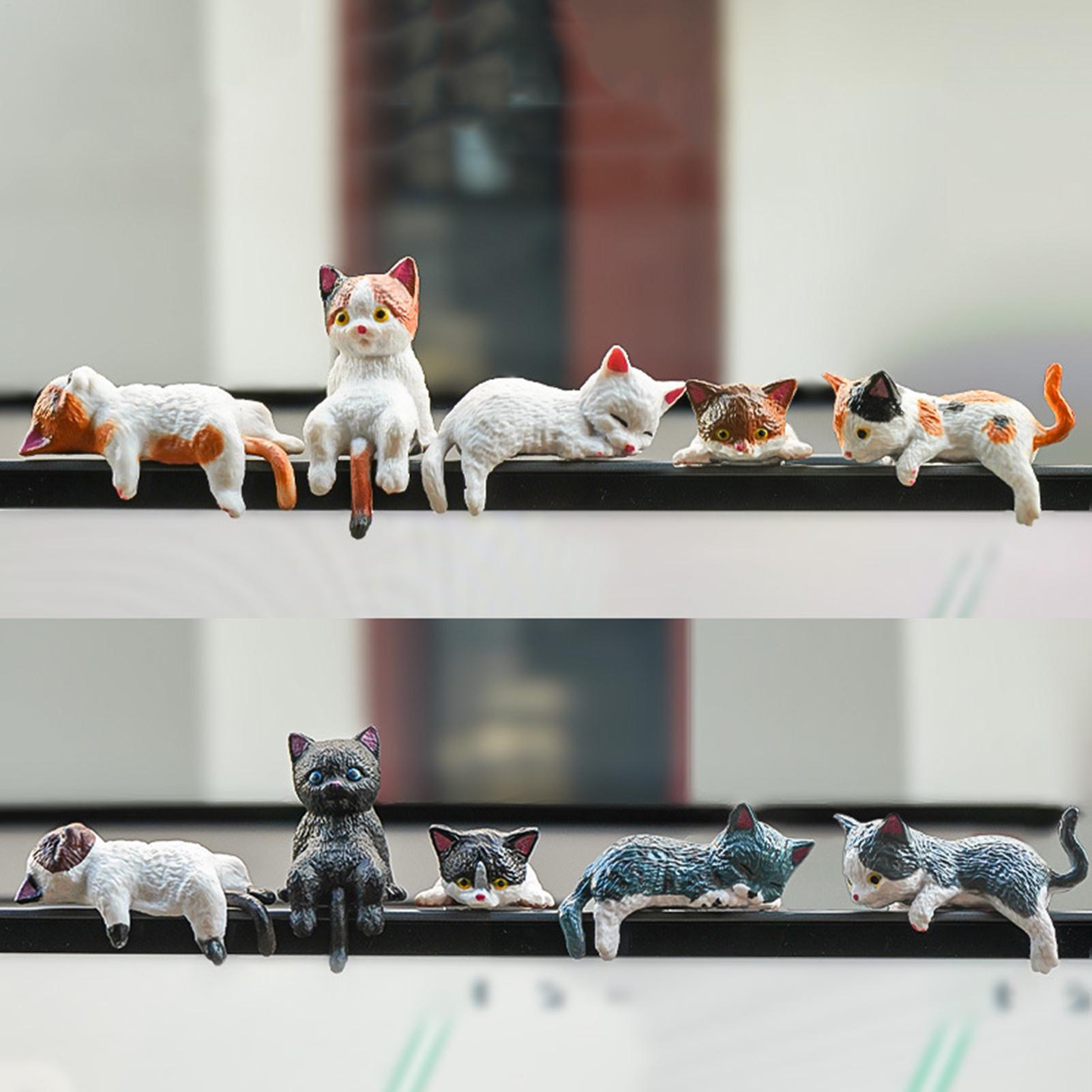 10pcs Cute Mini Cat Ornament C - đánh giá và giá Women Accessories India