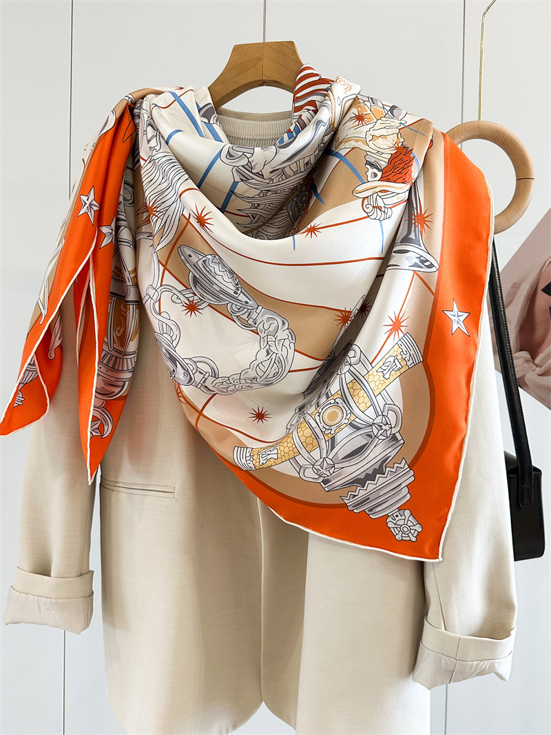 Luxury Brand Scarf Large Silk  - đánh giá và giá Accessories Brand For Women