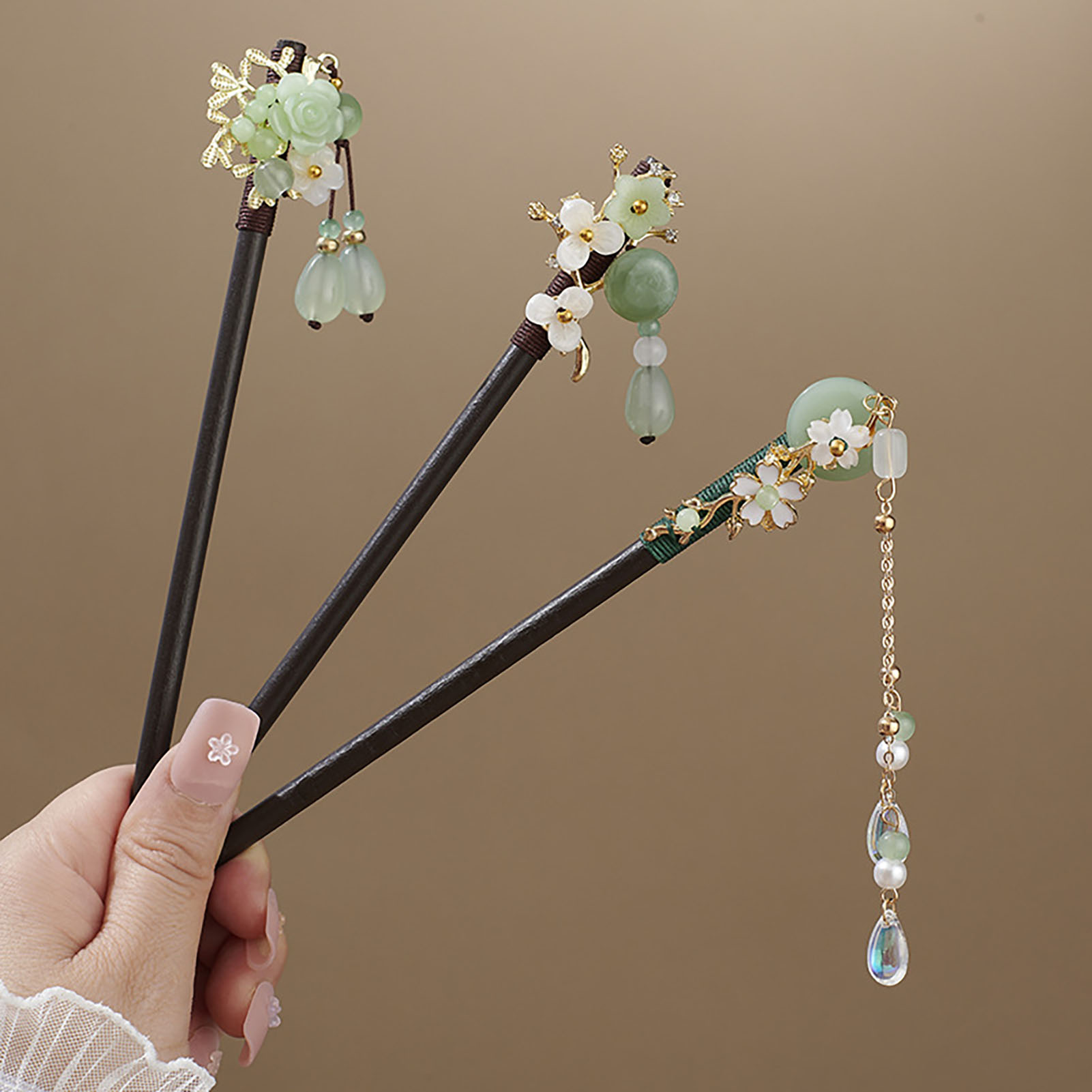 Chinese Style Flower Tassel Ha - đánh giá và giá Women Accessories Shop
