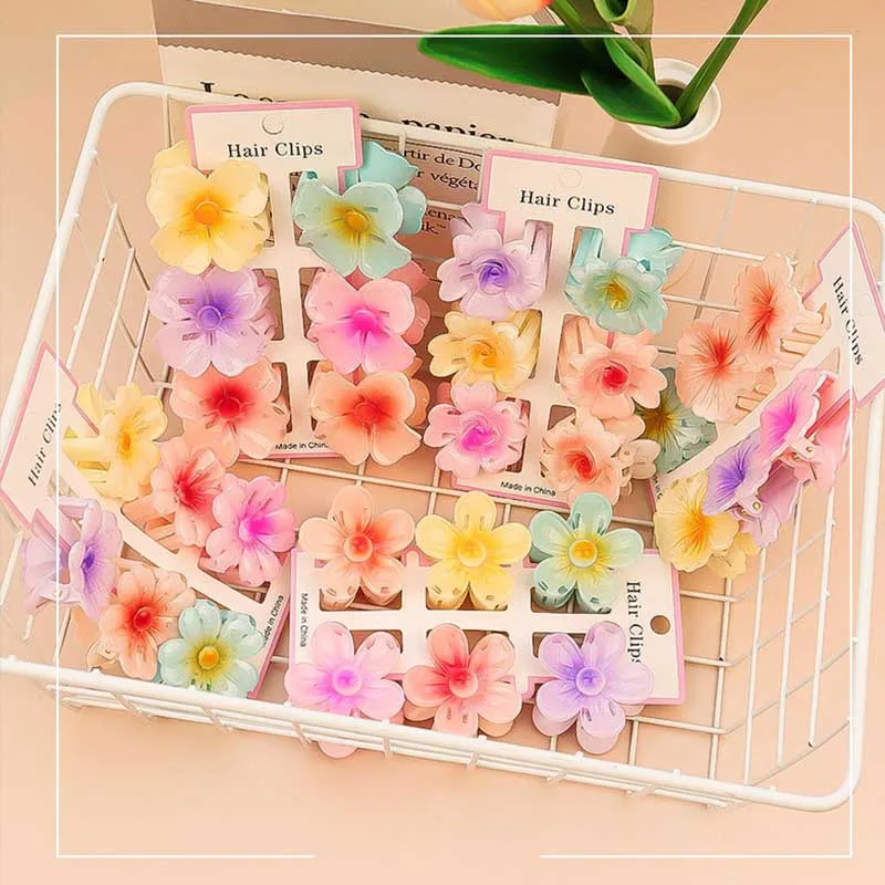 6Pcs Fashion Colorful Transpar - đánh giá và giá Hair Claw Clip Set