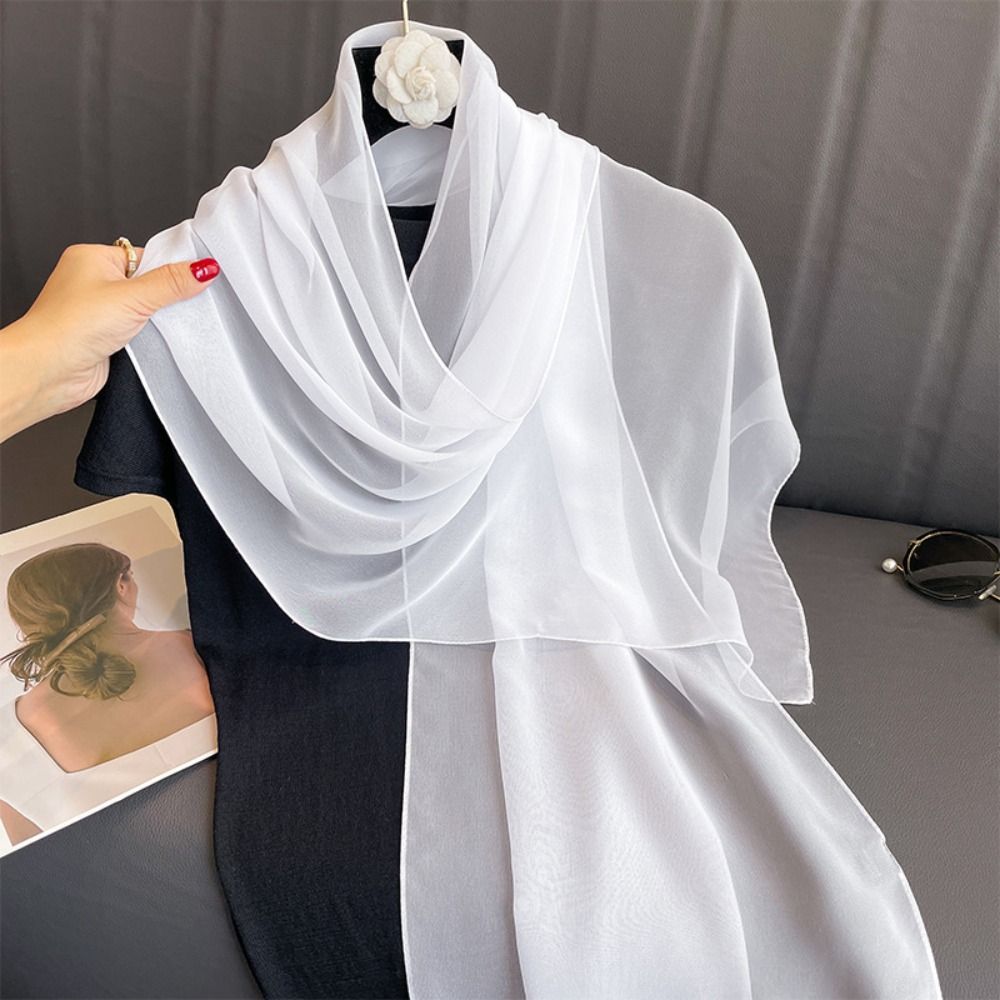 Sunscreen Chiffon Scarf Lotus  - đánh giá và giá Accessories Brand For Women