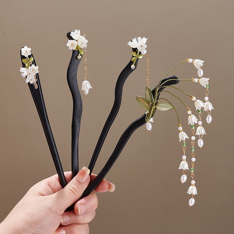 Wooden Flower Hairpin Vintage  - đánh giá và giá Women Accessories Shop