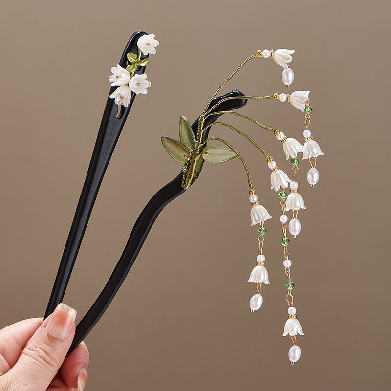 Wooden Flower Hairpin Vintage  - đánh giá và giá Women Accessories Shop