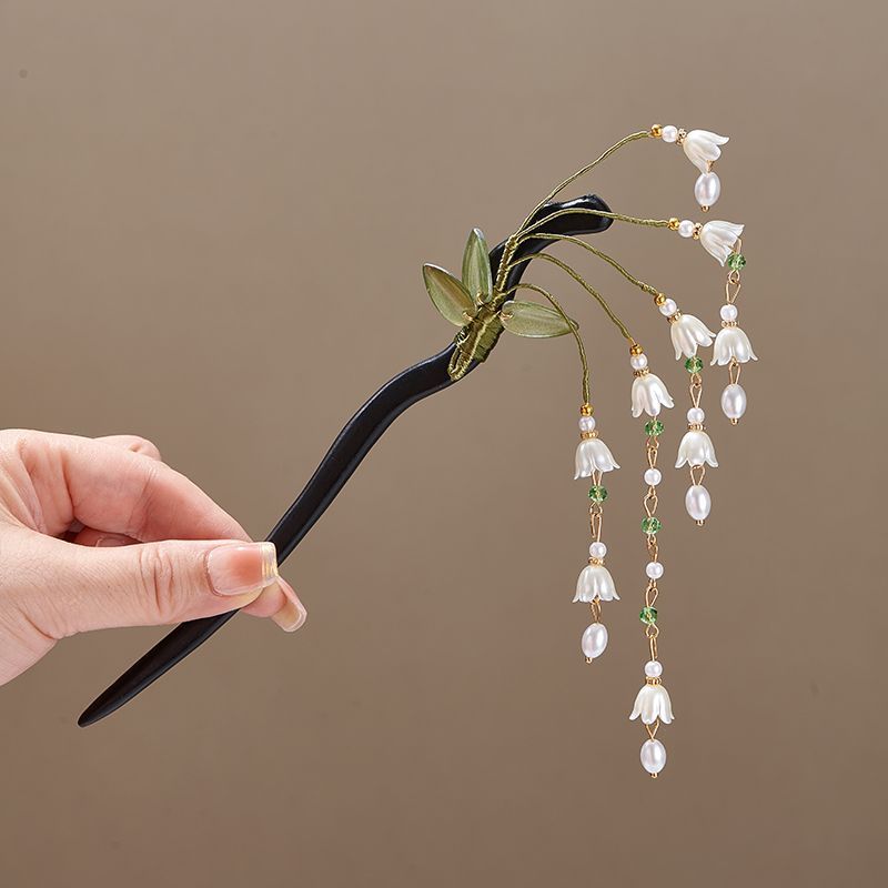 Wooden Flower Hairpin Vintage  - đánh giá và giá Women Accessories Shop
