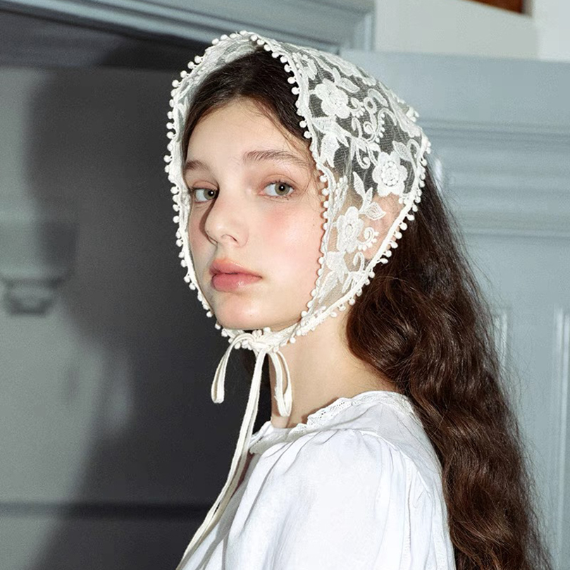 White Woven Floral Lace Hair S - đánh giá và giá Women Accessories Photos