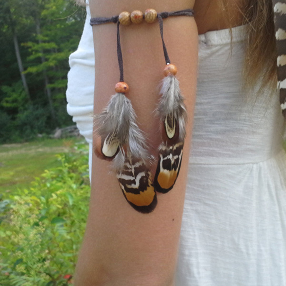 Gypsy Hippie Rope Feather Hair - đánh giá và giá Women Accessories India