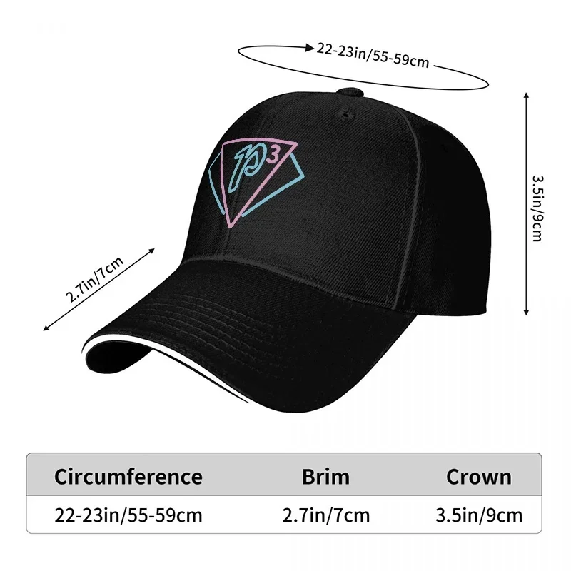 New P3 Logo Baseball Cap Black - đánh giá và giá Women Accessories Logo Design