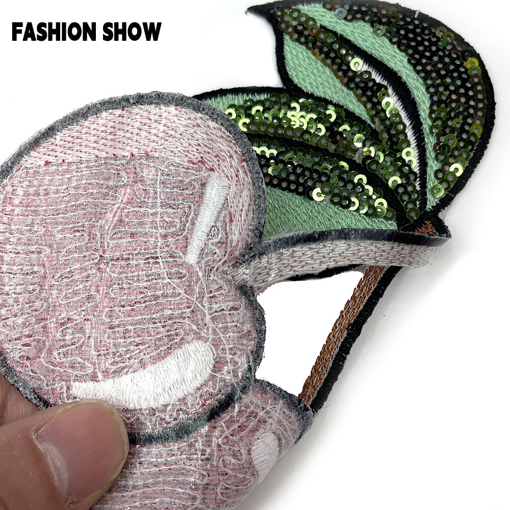Sequin Cherry Embroidery Patch - đánh giá và giá Accessories Brand For Women