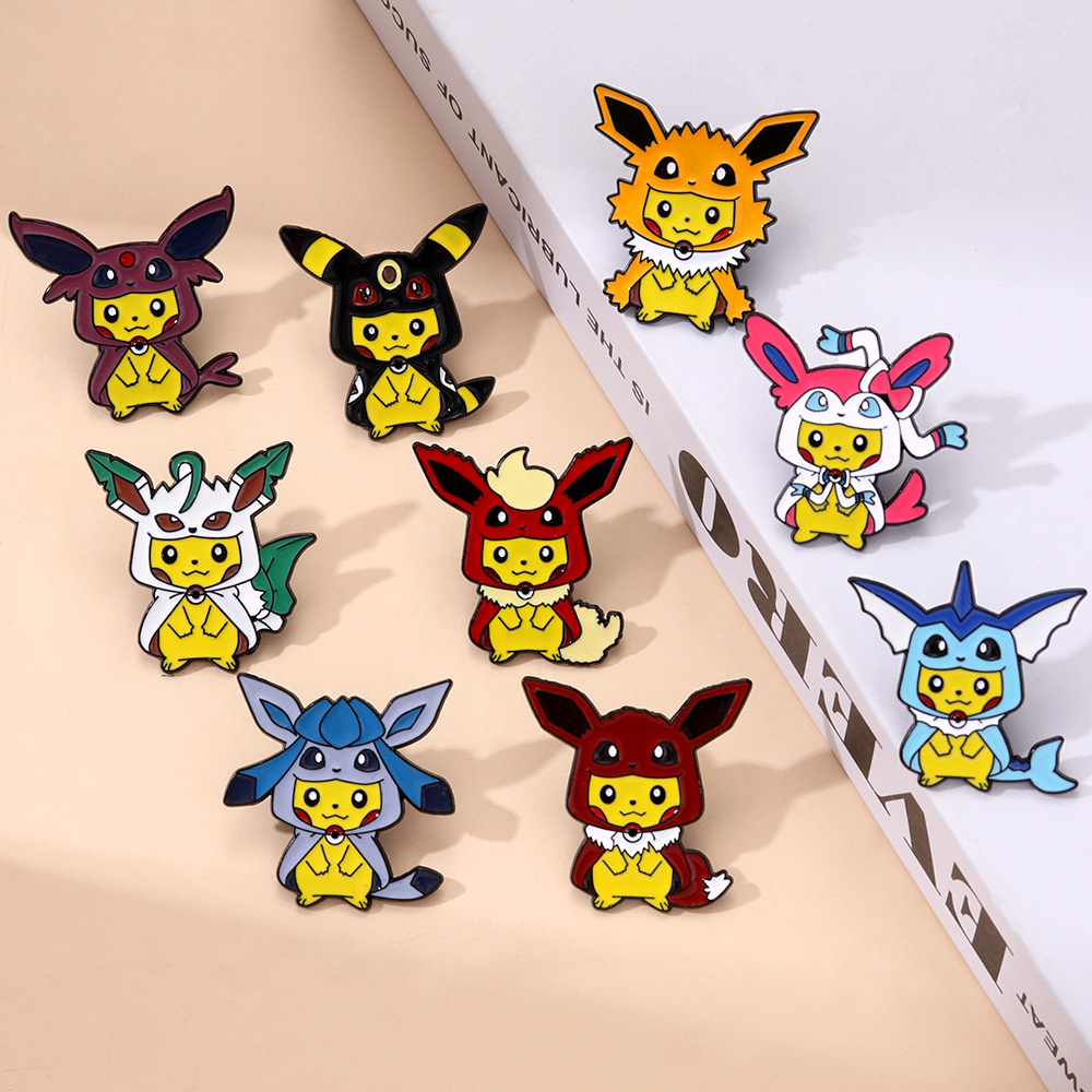 9Pcs Anime Pokemon Lapel Pins  - đánh giá và giá Women Accessories Sale