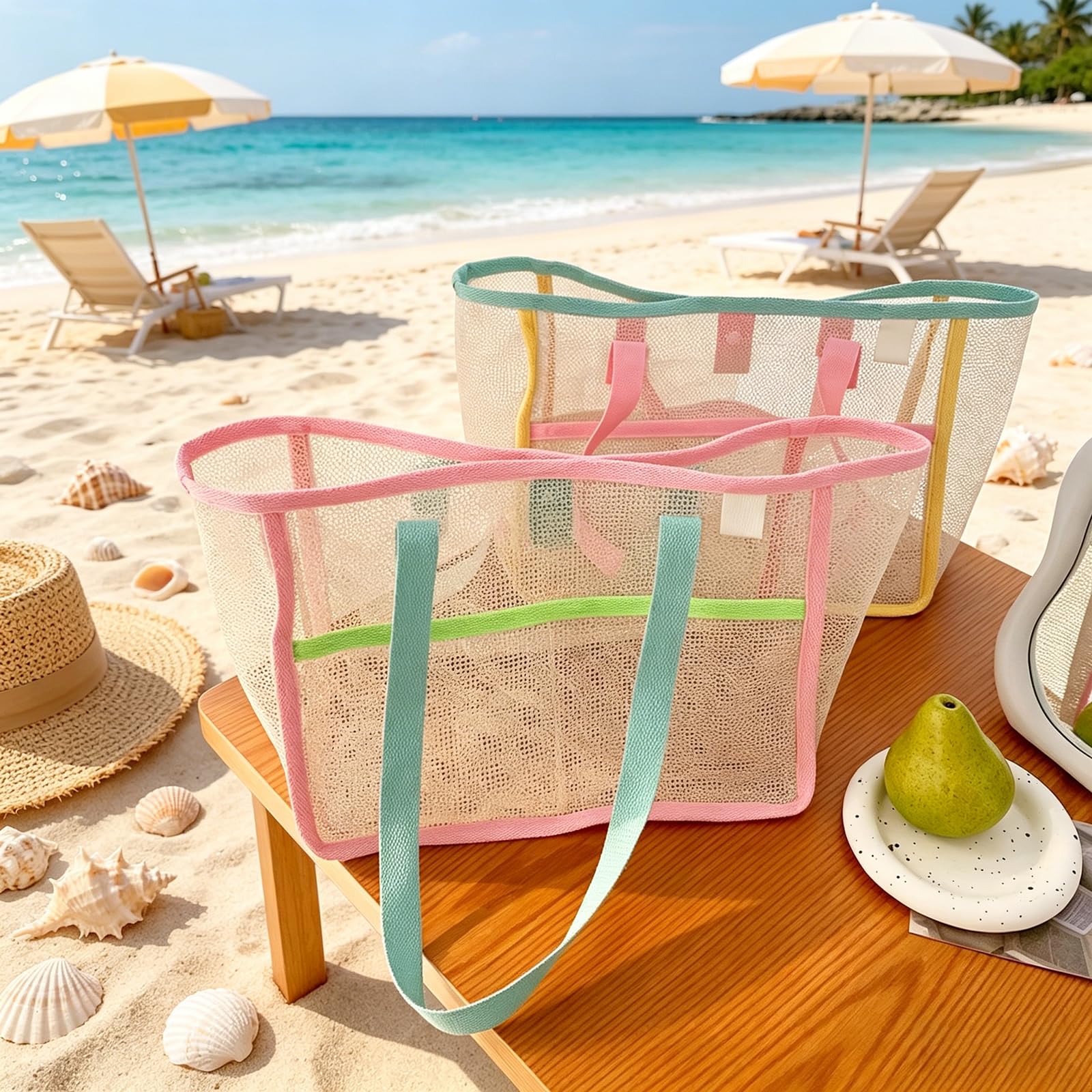 Beach Bags for Women Colorful  - đánh giá và giá Women Accessories Shop