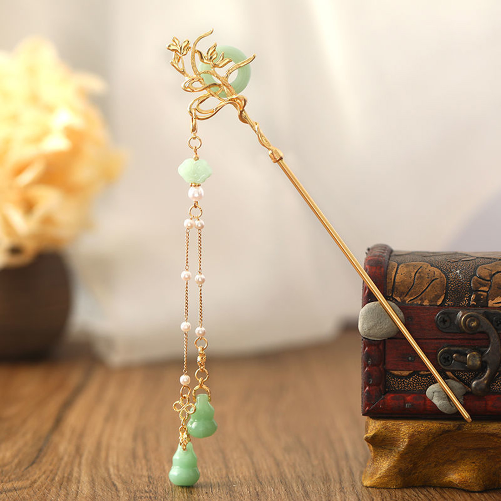 Chinese Style Glass Hairpin Fo - đánh giá và giá Women Accessories Shop