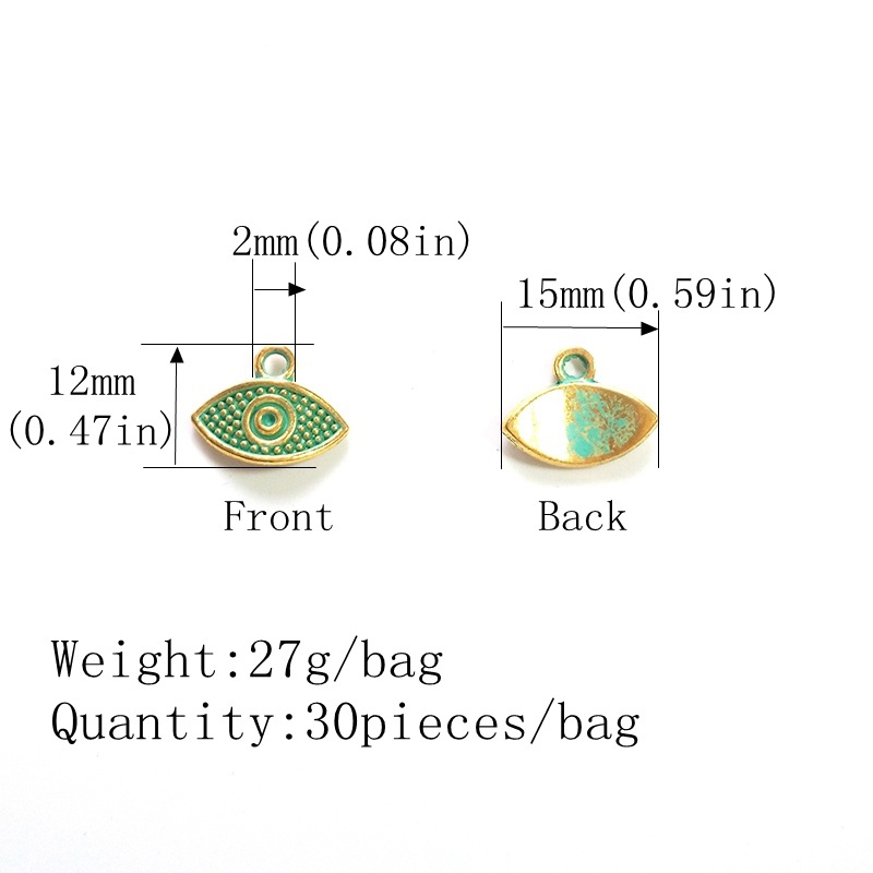 30 chiếc Ác Mắt Retro Trượt Pa - đánh giá và giá Evil Eye Bracelet