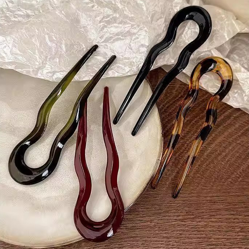 Elegant Acrylic U-shaped Hairp - đánh giá và giá Women'S Accessories H&M