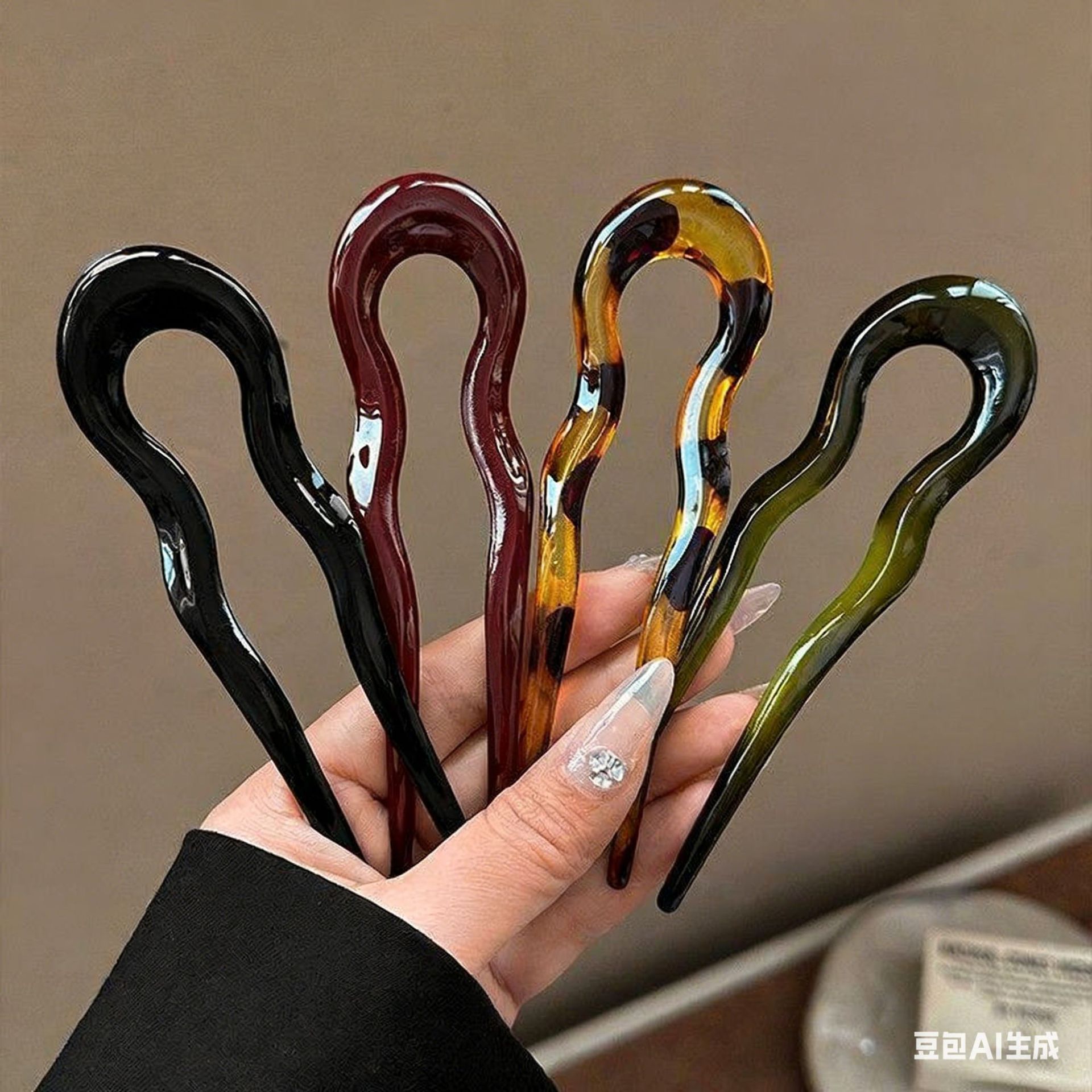 Elegant Acrylic U-shaped Hairp - đánh giá và giá Women'S Accessories H&M