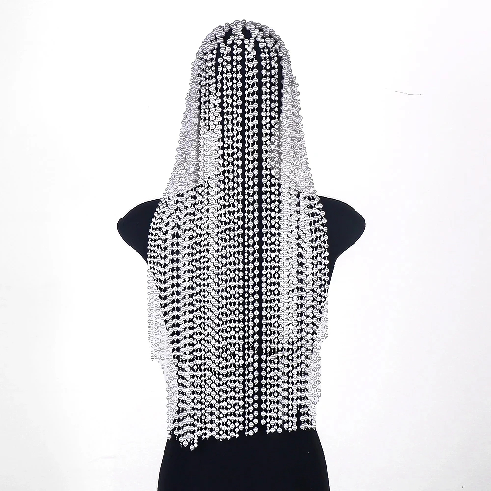 Fashion Pearl Tassel Headpiece - đánh giá và giá Women Accessories India