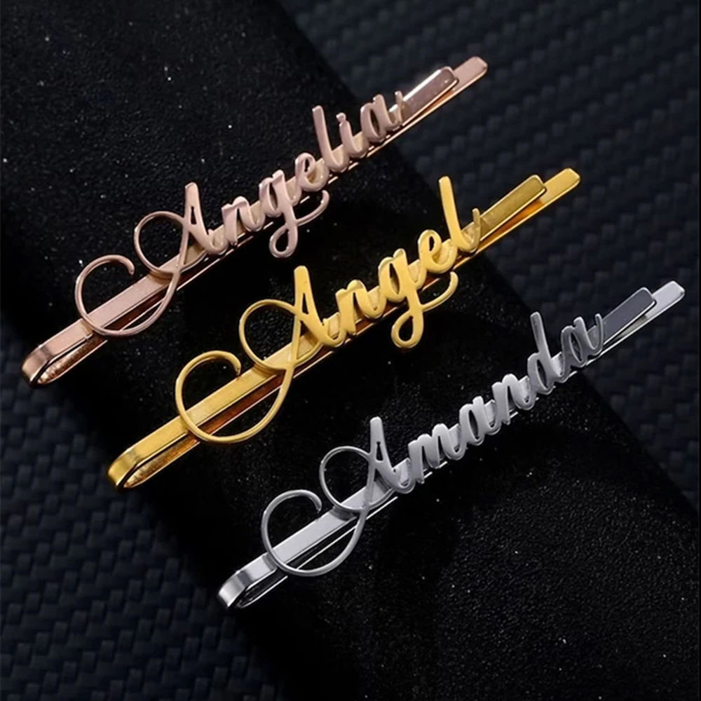 Custom Name Hair Clips Fashion - đánh giá và giá Women Accessories Name