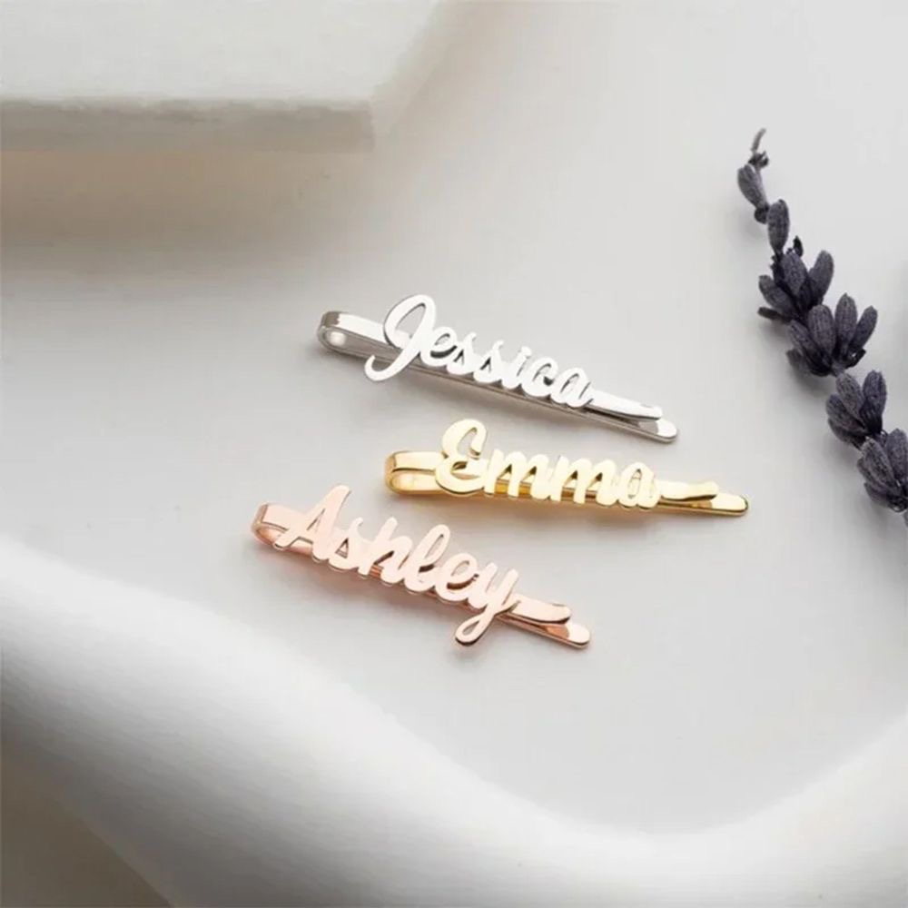 Custom Name Hair Clips Fashion - đánh giá và giá Women Accessories Name