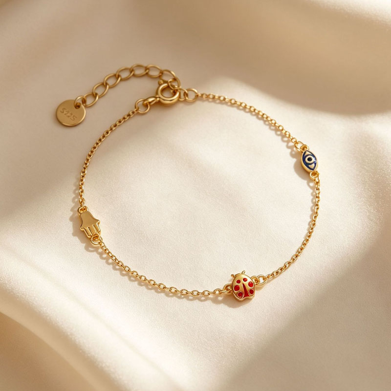 TrustDavis Real 925 Sterling S - đánh giá và giá Evil Eye Bracelet